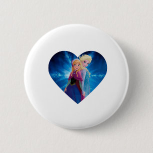Anna and Elsa Frozen Button