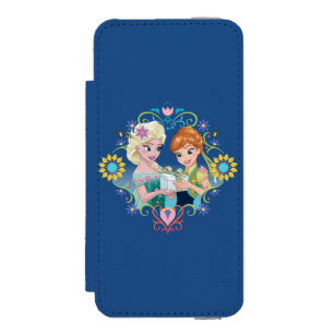 Anna and Elsa   Gift for Sister iPhone SE/5/5s Wallet Case