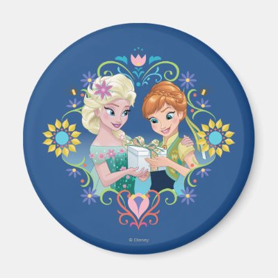 Anna and Elsa | Gift for Sister Magnet