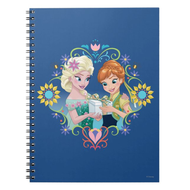 Anna and Elsa | Gift for Sister Notebook (Front)