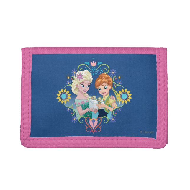 Anna and Elsa | Gift for Sister Trifold Wallet (Front)