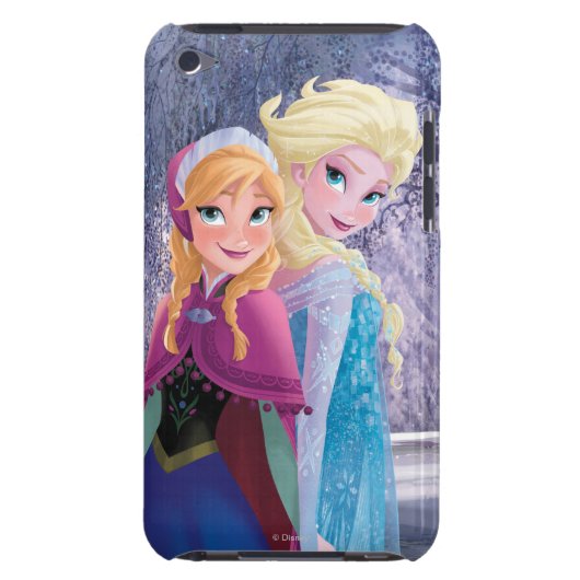 Anna and Elsa | Holding Hands Barely There iPod Cover (Back)