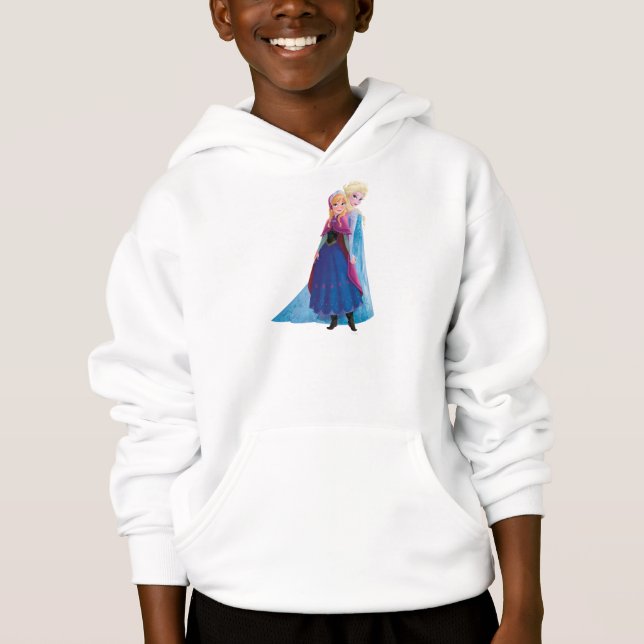 Anna and Elsa | Holding Hands Hoodie (Front)