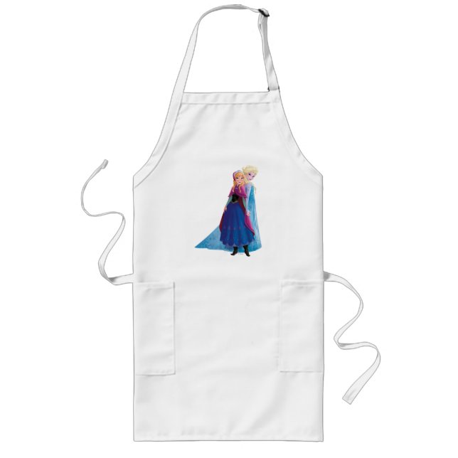Anna and Elsa | Holding Hands Long Apron (Front)