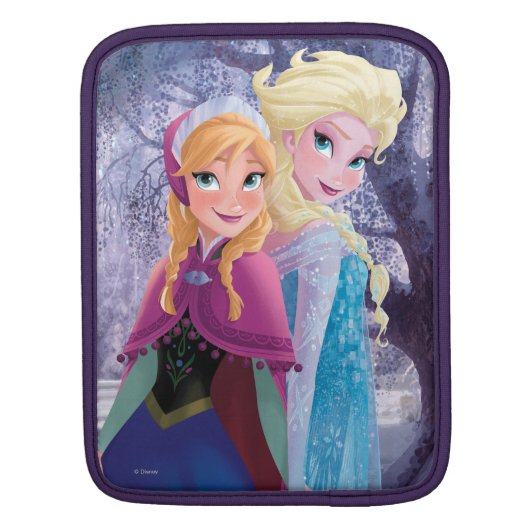 Anna and Elsa | Holding Hands Sleeve For iPads (Back)