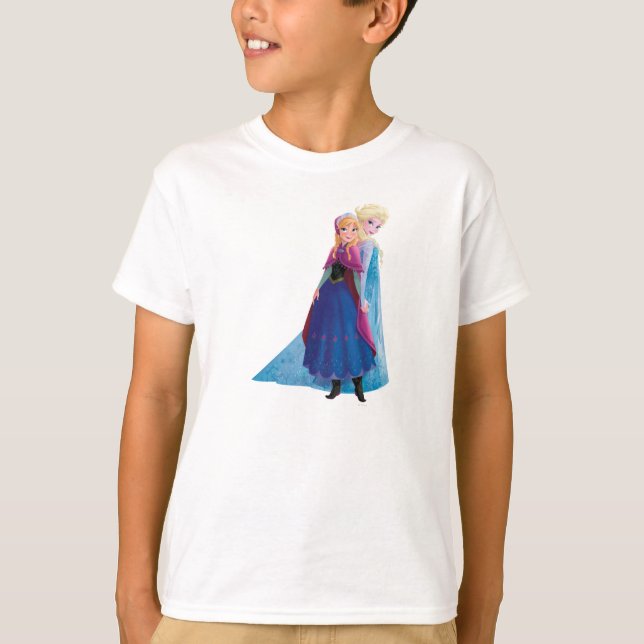 Anna and Elsa | Holding Hands T-Shirt (Front)