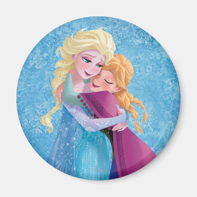 Anna and Elsa | Hugging Magnet (Front)