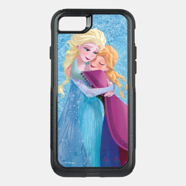 Anna and Elsa | Hugging Otterbox iPhone Case (Back)