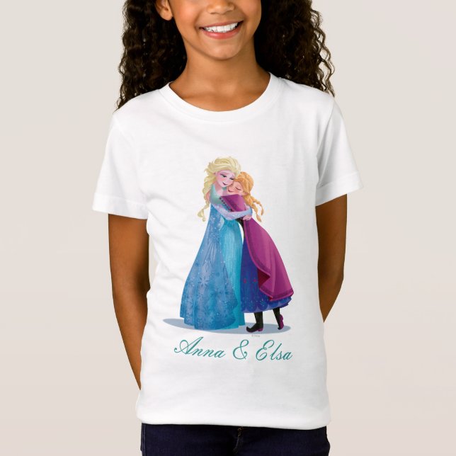Anna and Elsa | Hugging T-Shirt (Front)