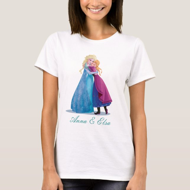 Anna and Elsa | Hugging T-Shirt (Front)