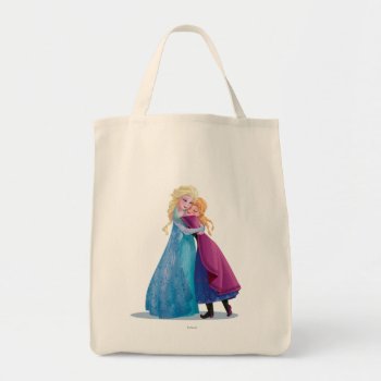 Anna And Elsa | Hugging Tote Bag by frozen at Zazzle