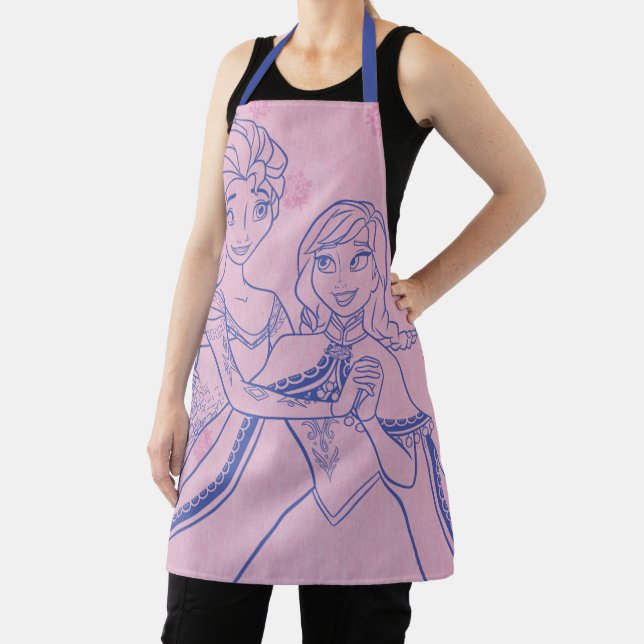 Anna and Elsa | I Love My Sister Apron (Insitu)