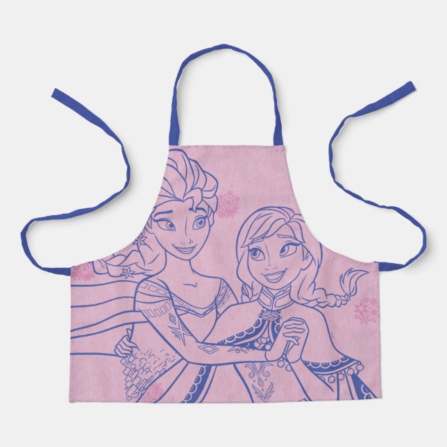 Anna and Elsa | I Love My Sister Apron (Front)