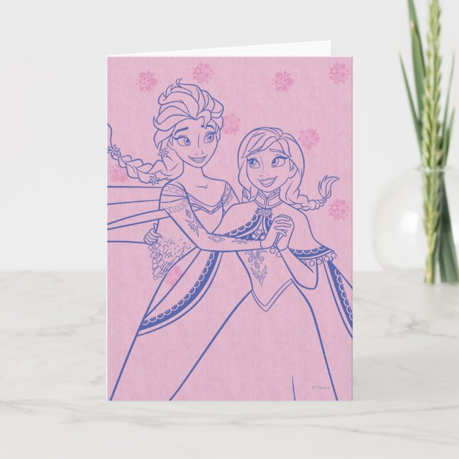 Anna and Elsa | I Love My Sister Card (Front)