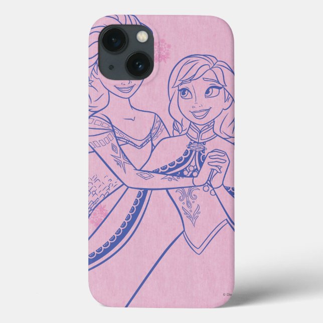 Anna and Elsa | I Love My Sister Case-Mate iPhone Case (Back)