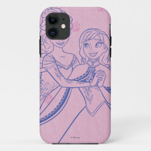 Anna and Elsa   I Love My Sister iPhone 11 Case
