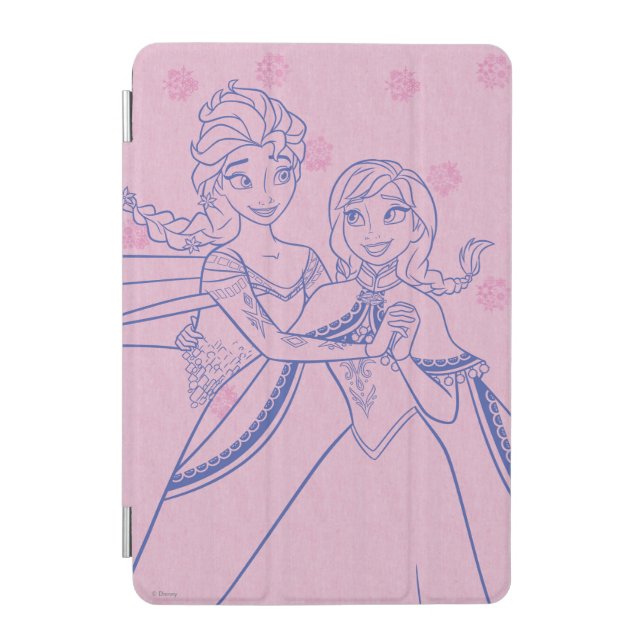 Anna and Elsa | I Love My Sister iPad Mini Cover (Front)