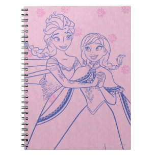 Anna and Elsa   I Love My Sister Notebook