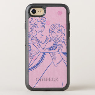 Anna and Elsa   I Love My Sister OtterBox Symmetry iPhone SE/8/7 Case
