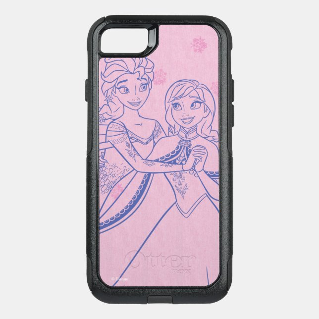 Anna and Elsa | I Love My Sister Otterbox iPhone Case (Back)