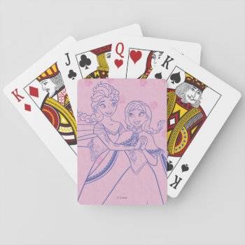 Anna And Elsa | I Love My Sister Playing Cards by frozen at Zazzle