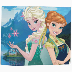 Anna and Elsa My Sister Loves Me 3 Ring Binder