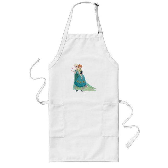 Anna and Elsa | My Sister Loves Me Long Apron (Front)