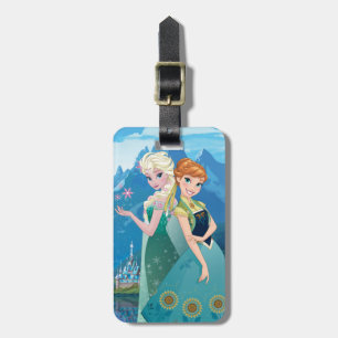 Anna and Elsa My Sister Loves Me Luggage Tag