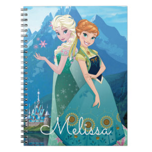 Anna and Elsa My Sister Loves Me - Personalized Notebook