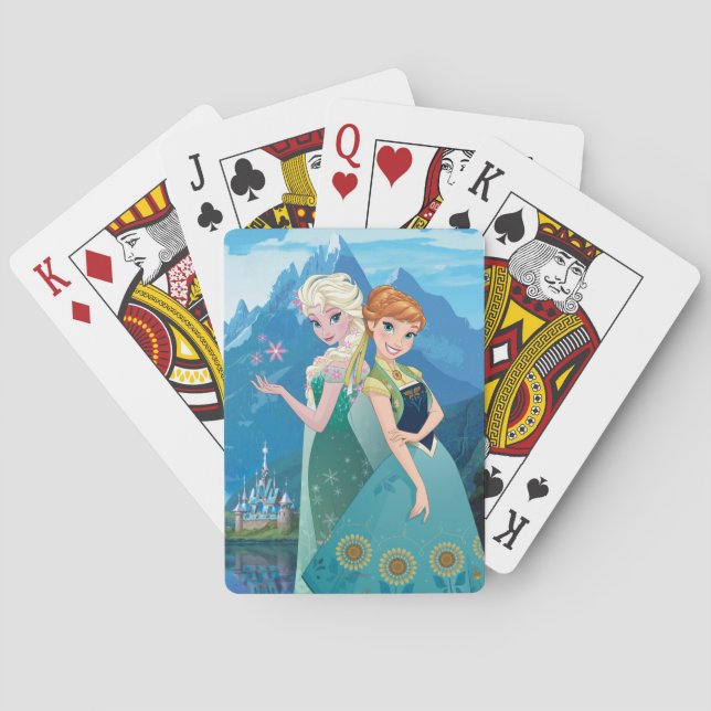 Anna and Elsa | My Sister Loves Me Playing Cards (Back)