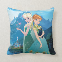 Anna and Elsa | My Sister Loves Me Throw Pillow