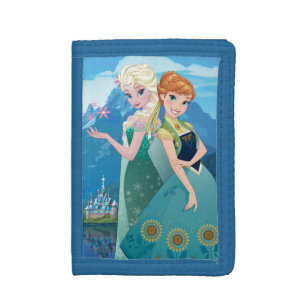 Anna and Elsa My Sister Loves Me Trifold Wallet