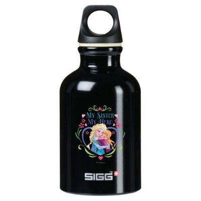 Anna and Elsa | My Sister My Hero Aluminum Water Bottle