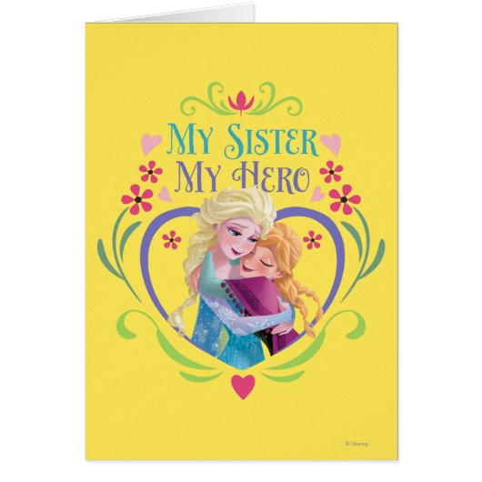Anna and Elsa | My Sister My Hero Cards (Front)