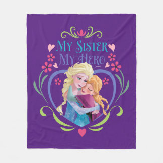 Anna and Elsa | My Sister My Hero Fleece Blanket