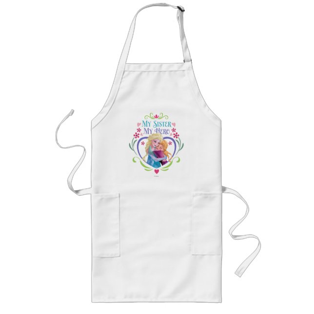 Anna and Elsa | My Sister My Hero Long Apron (Front)