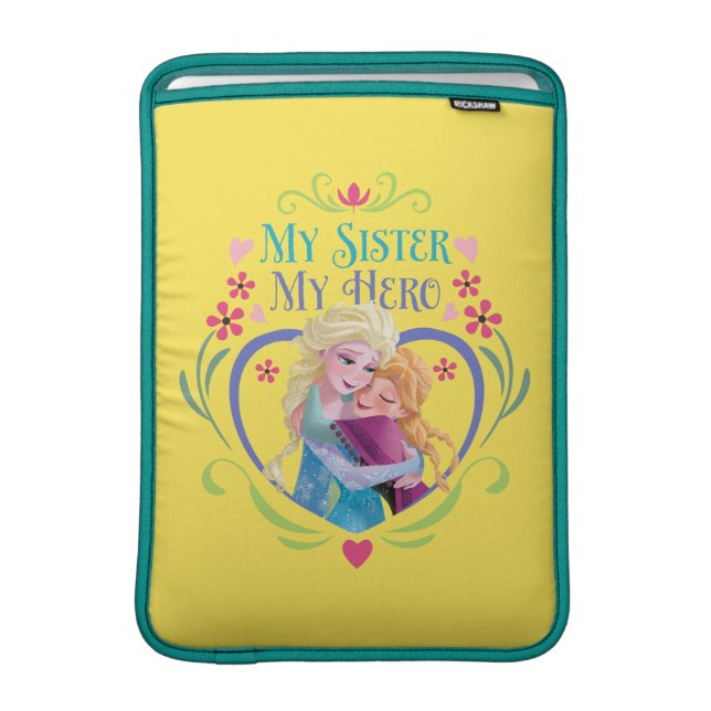 Anna and Elsa | My Sister My Hero MacBook Sleeve (Front Device)