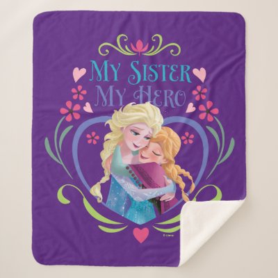 Anna and Elsa | My Sister My Hero Sherpa Blanket