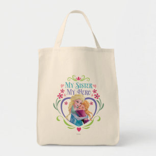 Anna and Elsa   My Sister My Hero Tote Bag