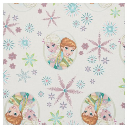 Anna and Elsa Pattern Fabric