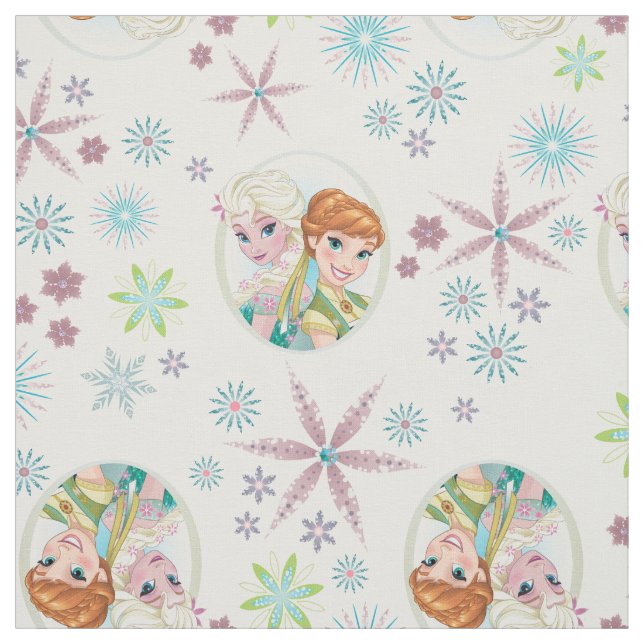 Anna and Elsa Pattern Fabric (Swatch)
