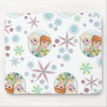 Anna and Elsa Pattern Mouse Pad