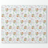 Anna and Elsa Pattern Wrapping Paper (Flat)