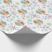 Anna and Elsa Pattern Wrapping Paper (Corner)