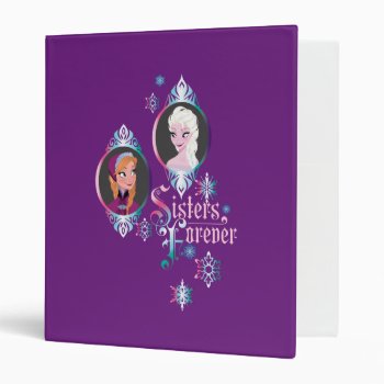 Anna And Elsa | Portraits In Snowflakes Binder by frozen at Zazzle