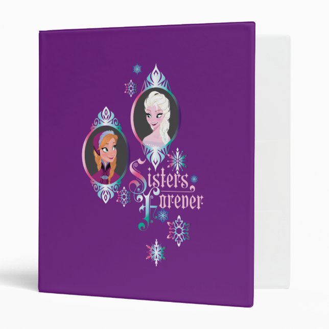 Anna and Elsa | Portraits in Snowflakes Binder (Front/Inside)