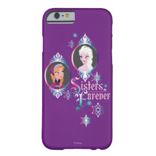 Anna and Elsa   Portraits in Snowflakes Barely There iPhone 6 Case