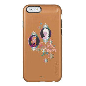 Anna And Elsa | Portraits In Snowflakes Incipio Feather Shine Iphone 6 Case by frozen at Zazzle