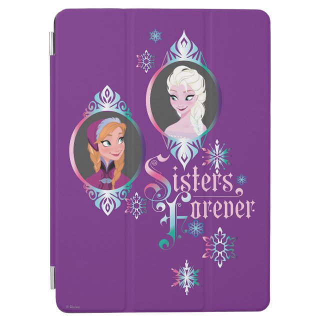 Anna and Elsa | Portraits in Snowflakes iPad Air Cover (Front)