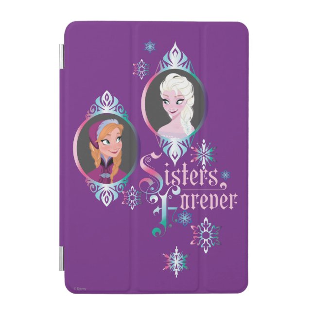 Anna and Elsa | Portraits in Snowflakes iPad Mini Cover (Front)